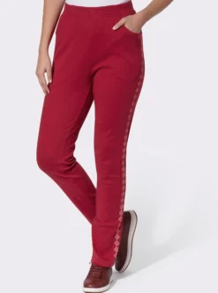 Jerseyhose mit figurfreundlichen Einsätzen