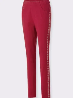Jerseyhose mit figurfreundlichen Einsätzen