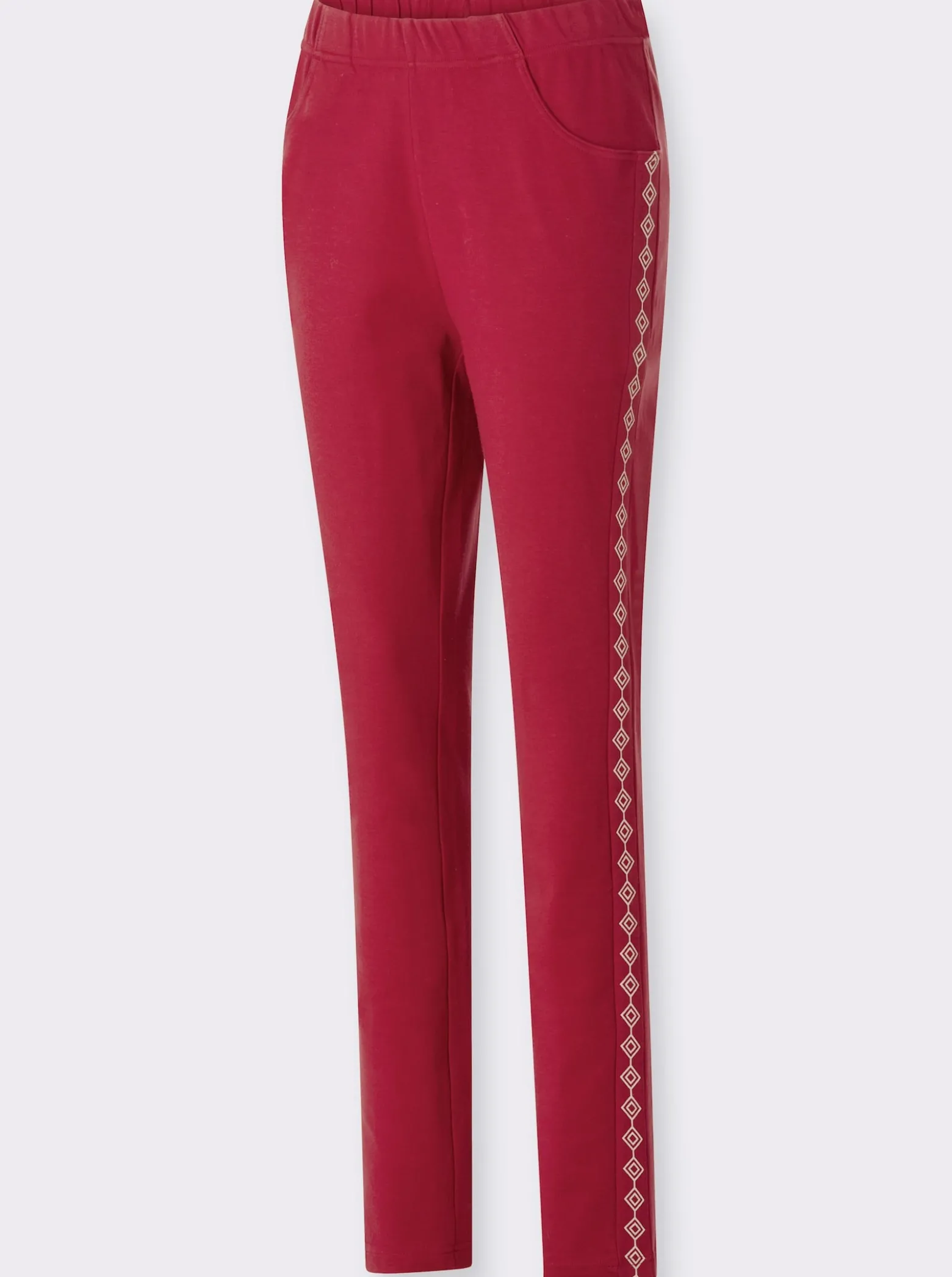 Jerseyhose mit figurfreundlichen Einsätzen