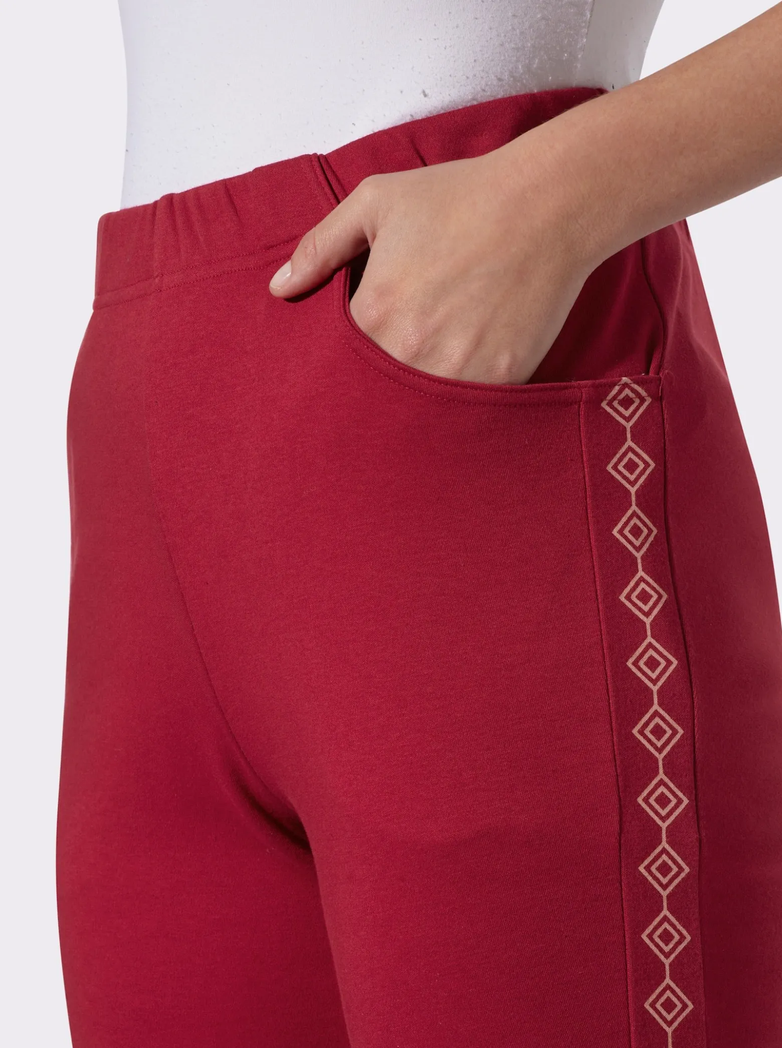 Jerseyhose mit figurfreundlichen Einsätzen