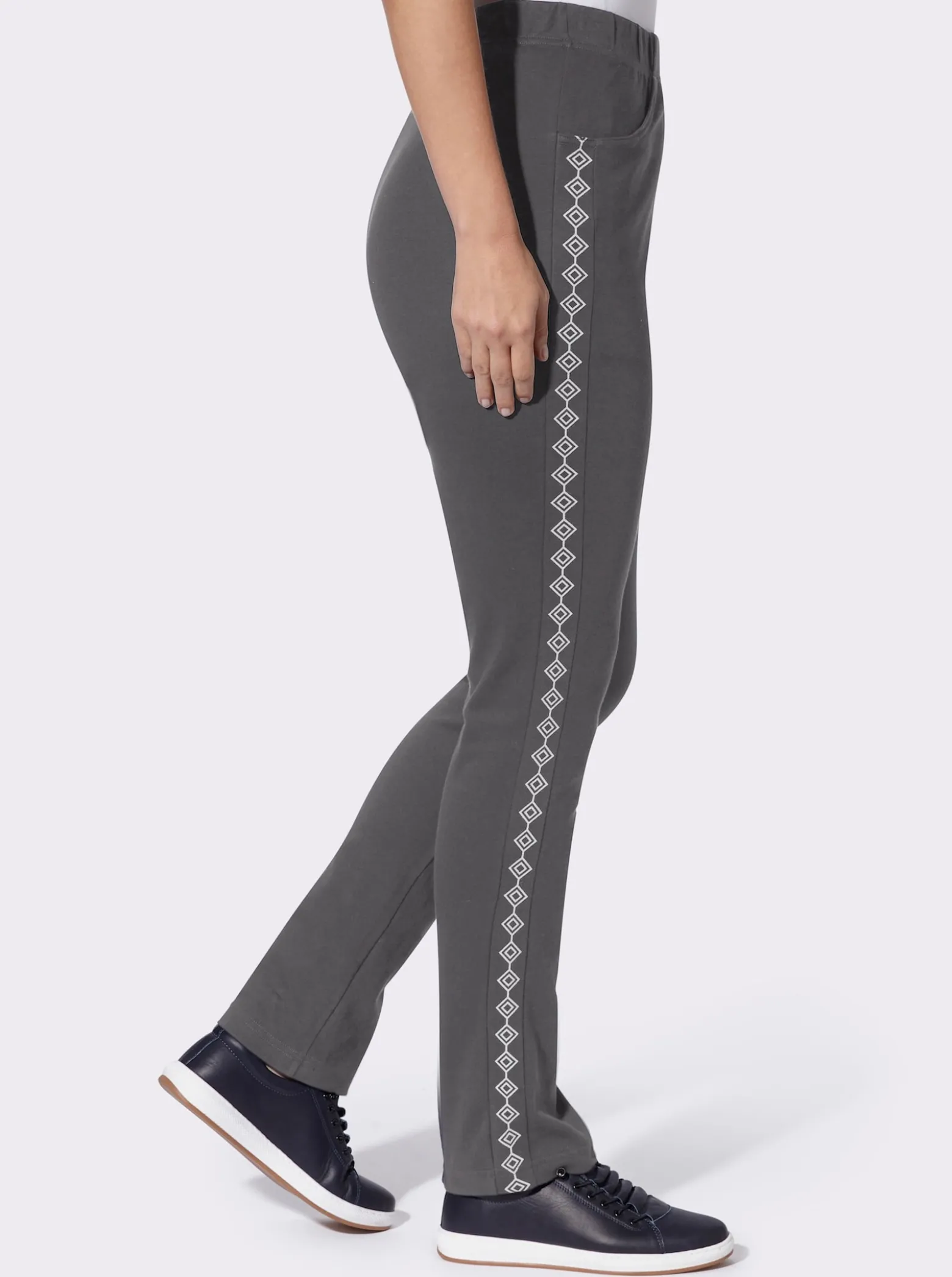 Jerseyhose mit figurfreundlichen Einsätzen
