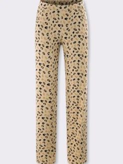 Jerseyhose mit Leo-Muster