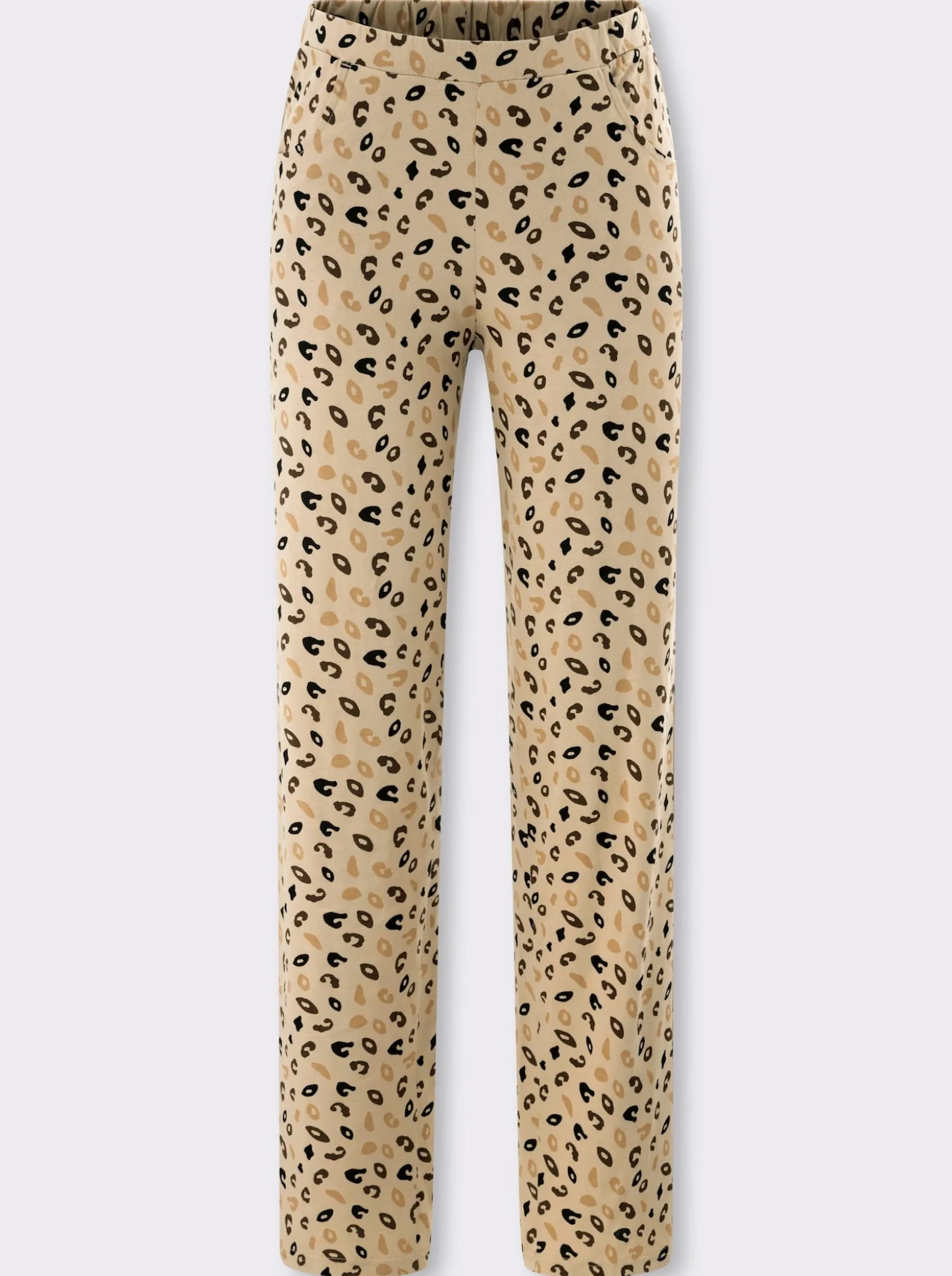 Jerseyhose mit Leo-Muster