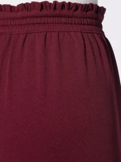 Jerseyhose mit Rüschen am Dehnbund