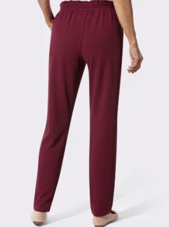 Jerseyhose mit Rüschen am Dehnbund