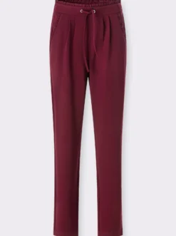Jerseyhose mit Rüschen am Dehnbund