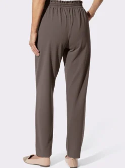 Jerseyhose mit Rüschen am Dehnbund