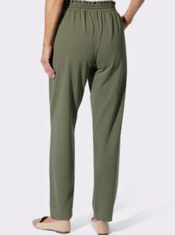 Jerseyhose mit Rüschen am Dehnbund
