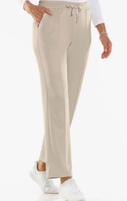 Jerseyhose mit Satin-Details