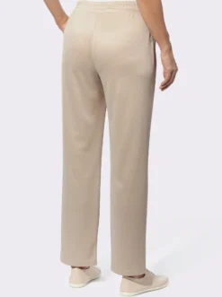 Jerseyhose mit Satin-Details