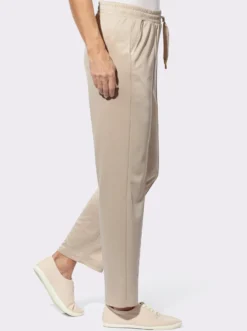 Jerseyhose mit Satin-Details