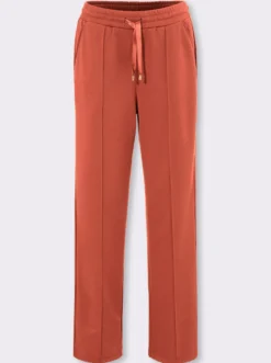 Jerseyhose mit Satin-Details