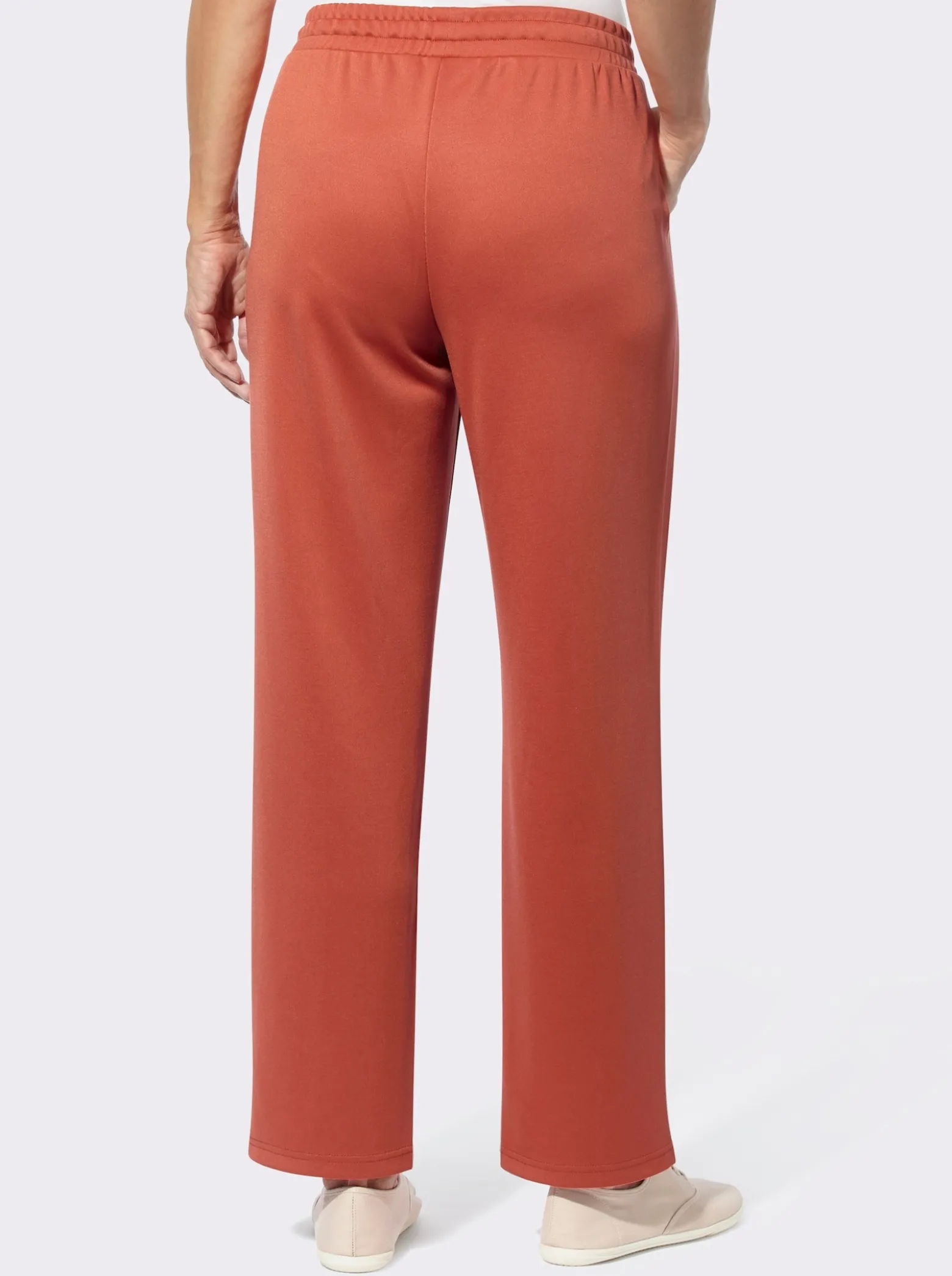 Jerseyhose mit Satin-Details