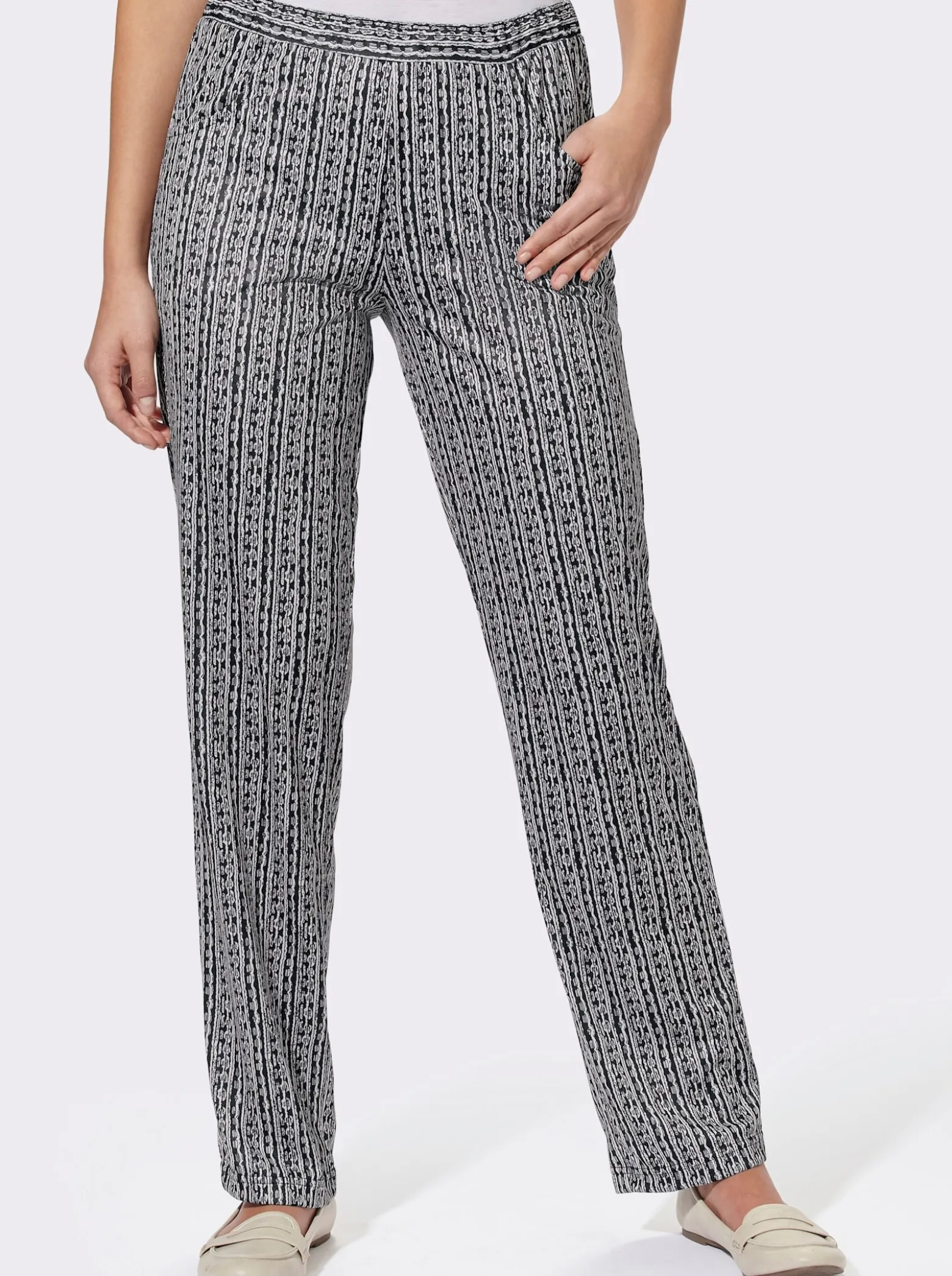 Jerseyhose mit seitlichen Taschen