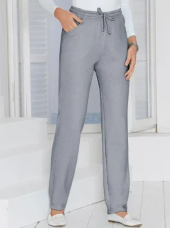 Jerseyhose mit Tunnelzug und Bindeband