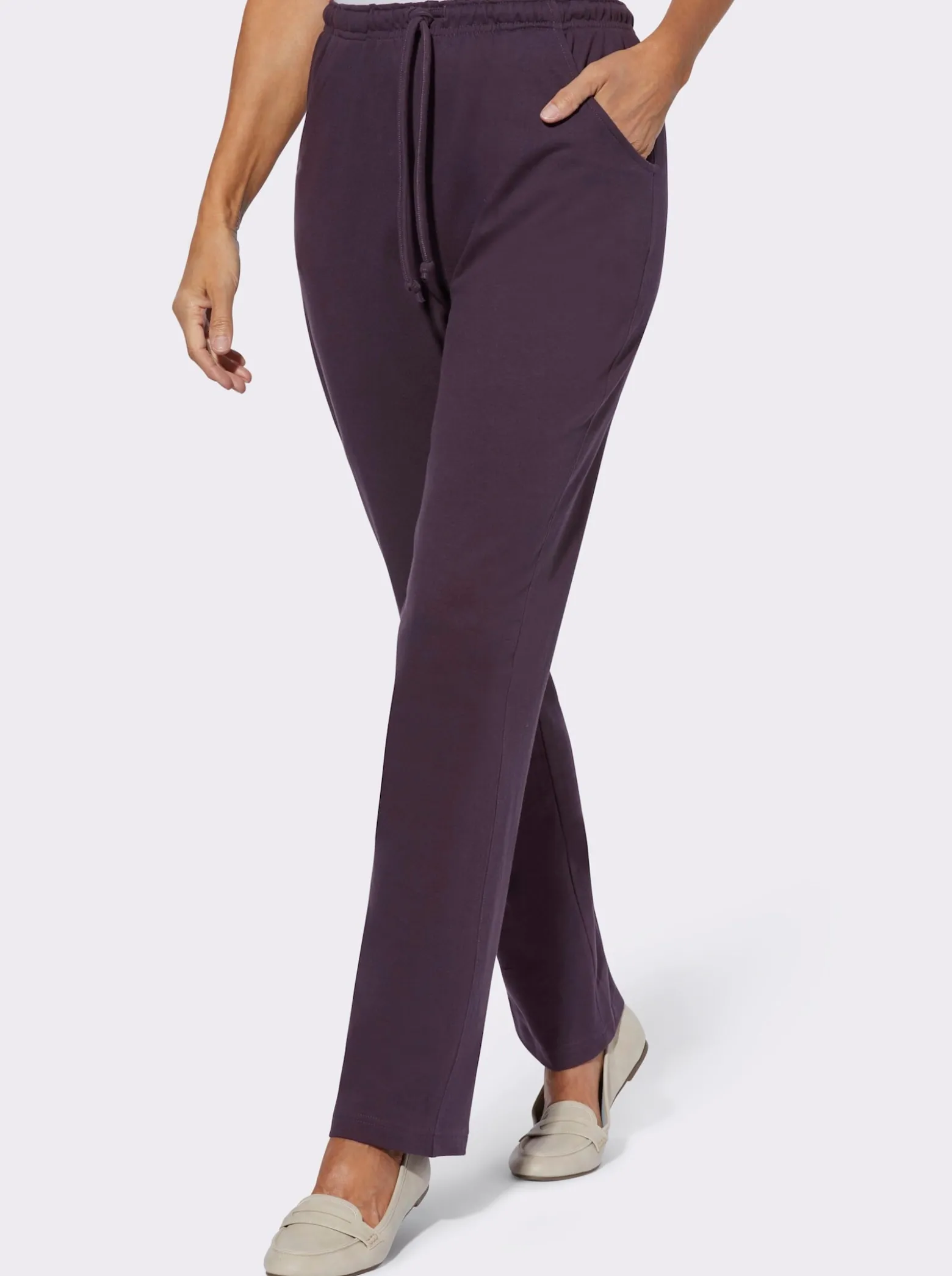 Jerseyhose mit Tunnelzug und Bindeband