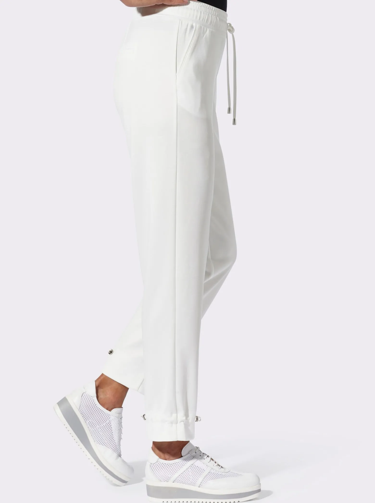 Jerseyhose mit verstellbarem Tunnelzug am Saum