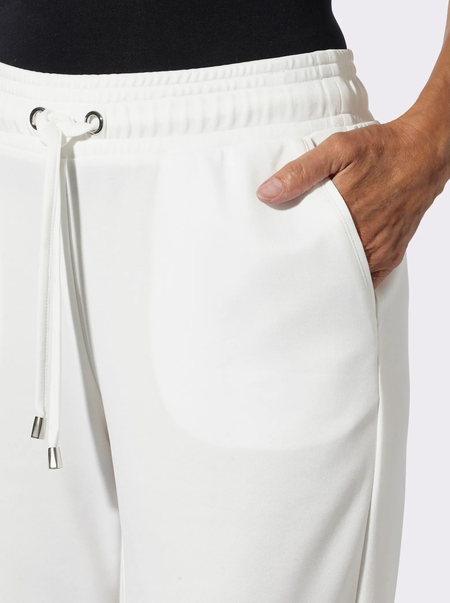 Jerseyhose mit verstellbarem Tunnelzug am Saum