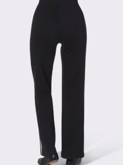 Jerseyhose mit weit geschnittenen Beinen