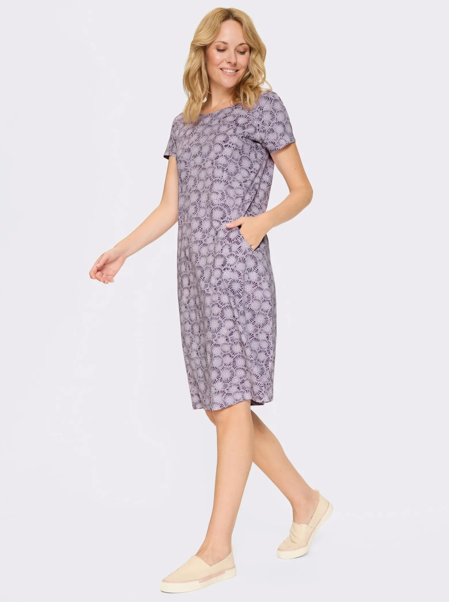 Jerseykleid aus reiner Baumwolle
