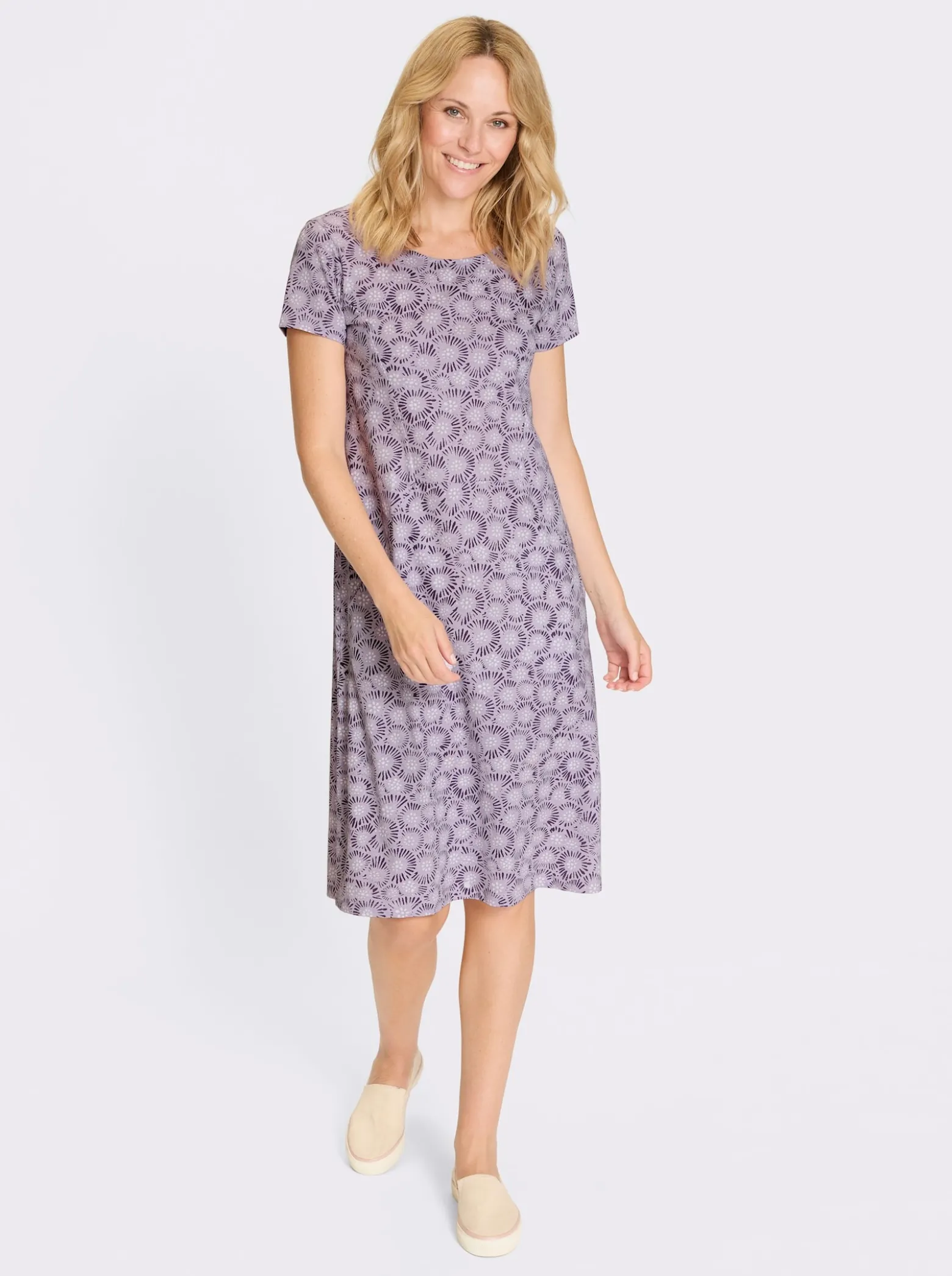 Jerseykleid aus reiner Baumwolle
