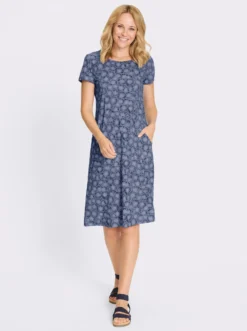 Jerseykleid aus reiner Baumwolle