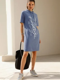 Jerseykleid aus reiner Baumwolle