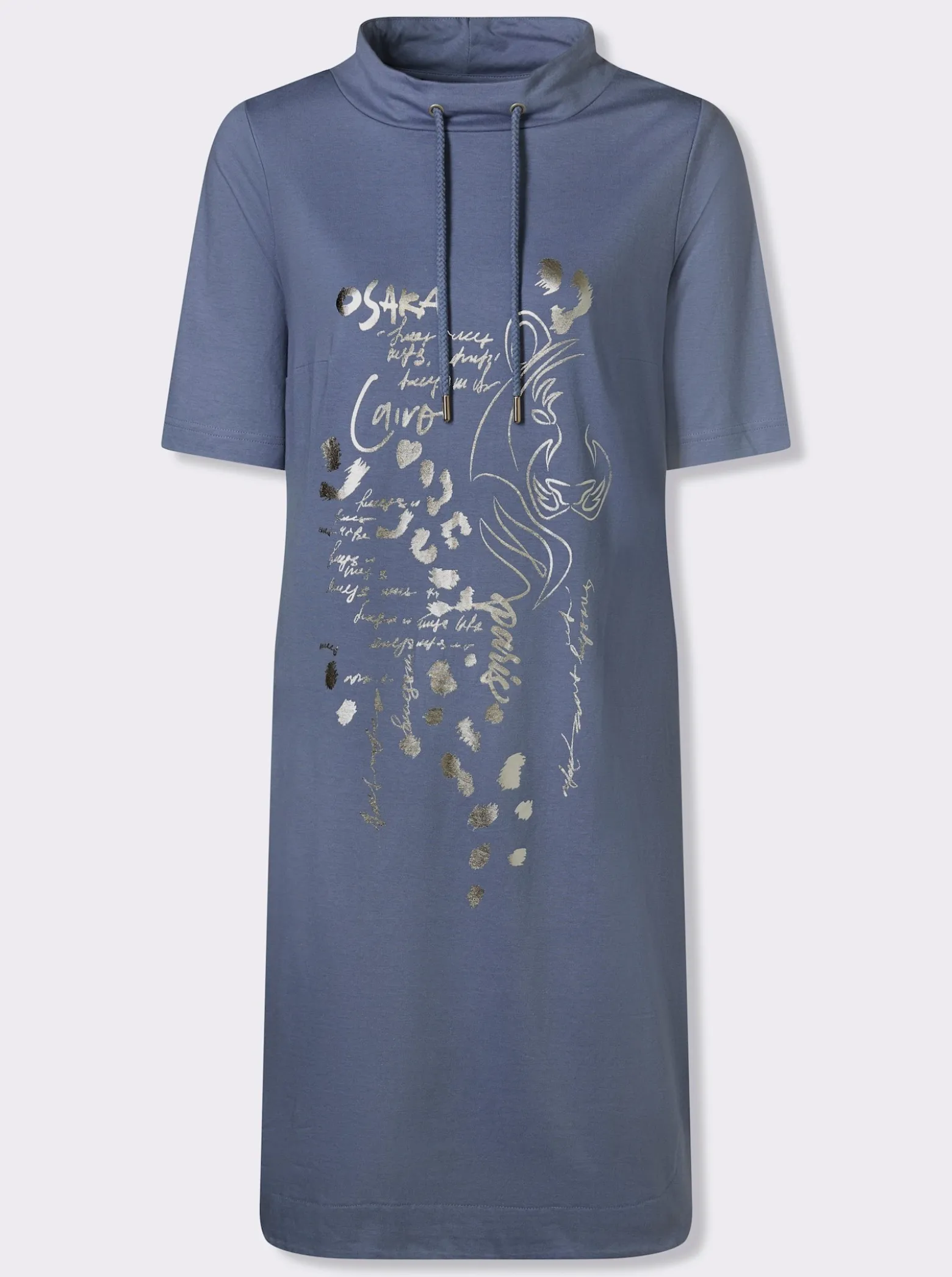 Jerseykleid aus reiner Baumwolle