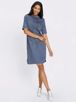Jerseykleid aus reiner Baumwolle