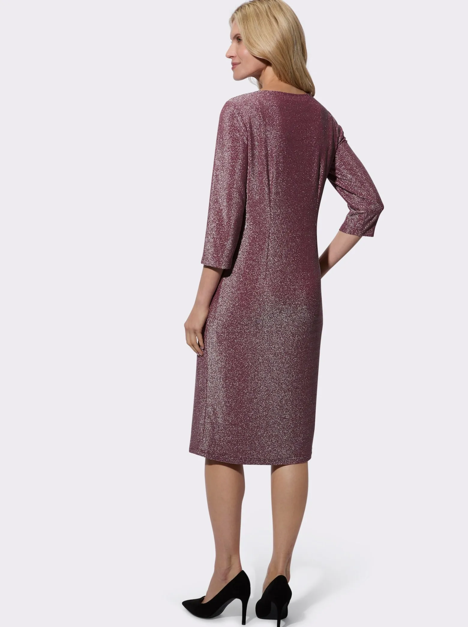 Jerseykleid blickdicht gefüttert