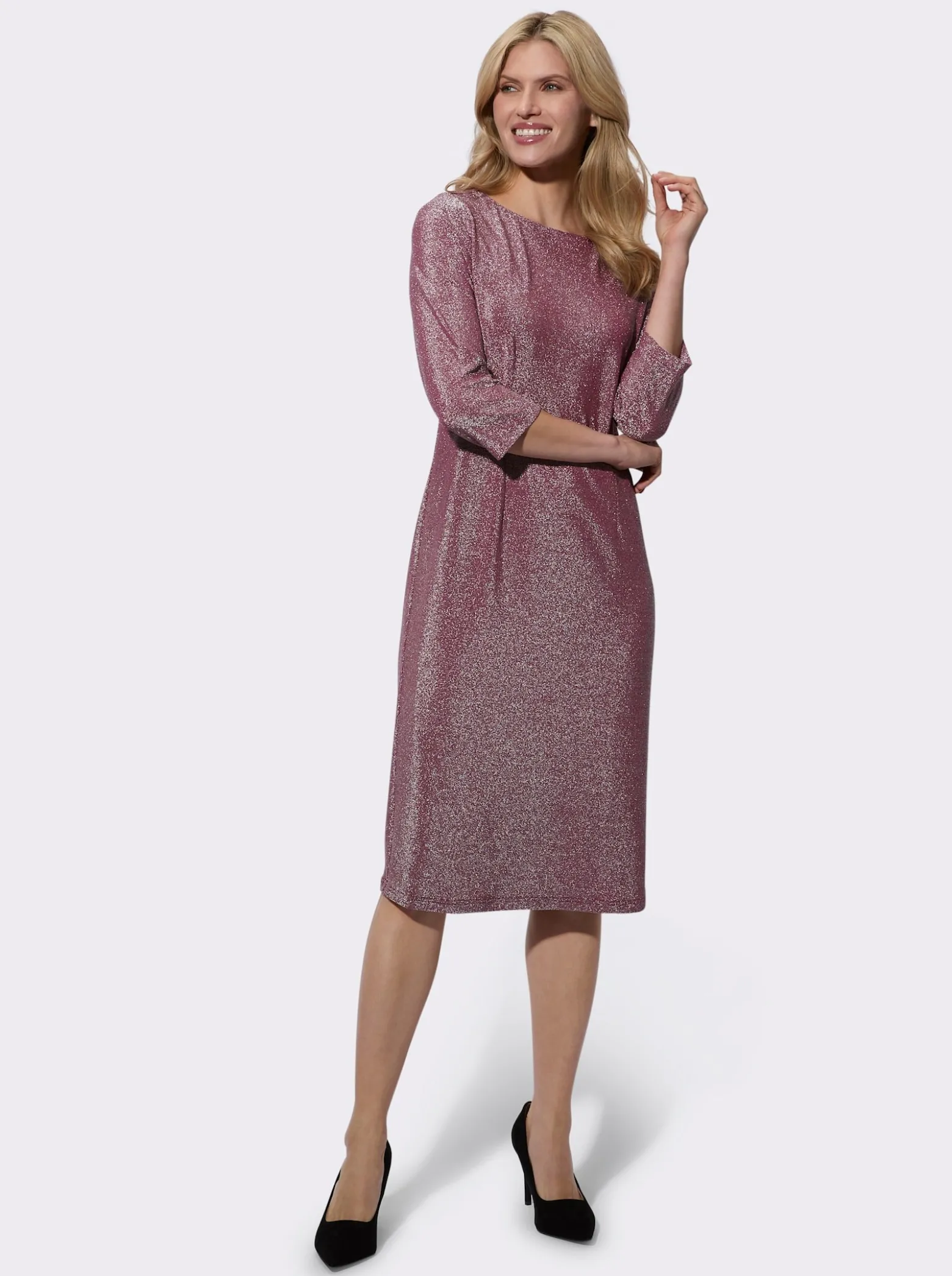 Jerseykleid blickdicht gefüttert