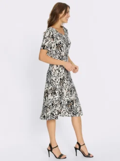 Jerseykleid im Animal-Dessin