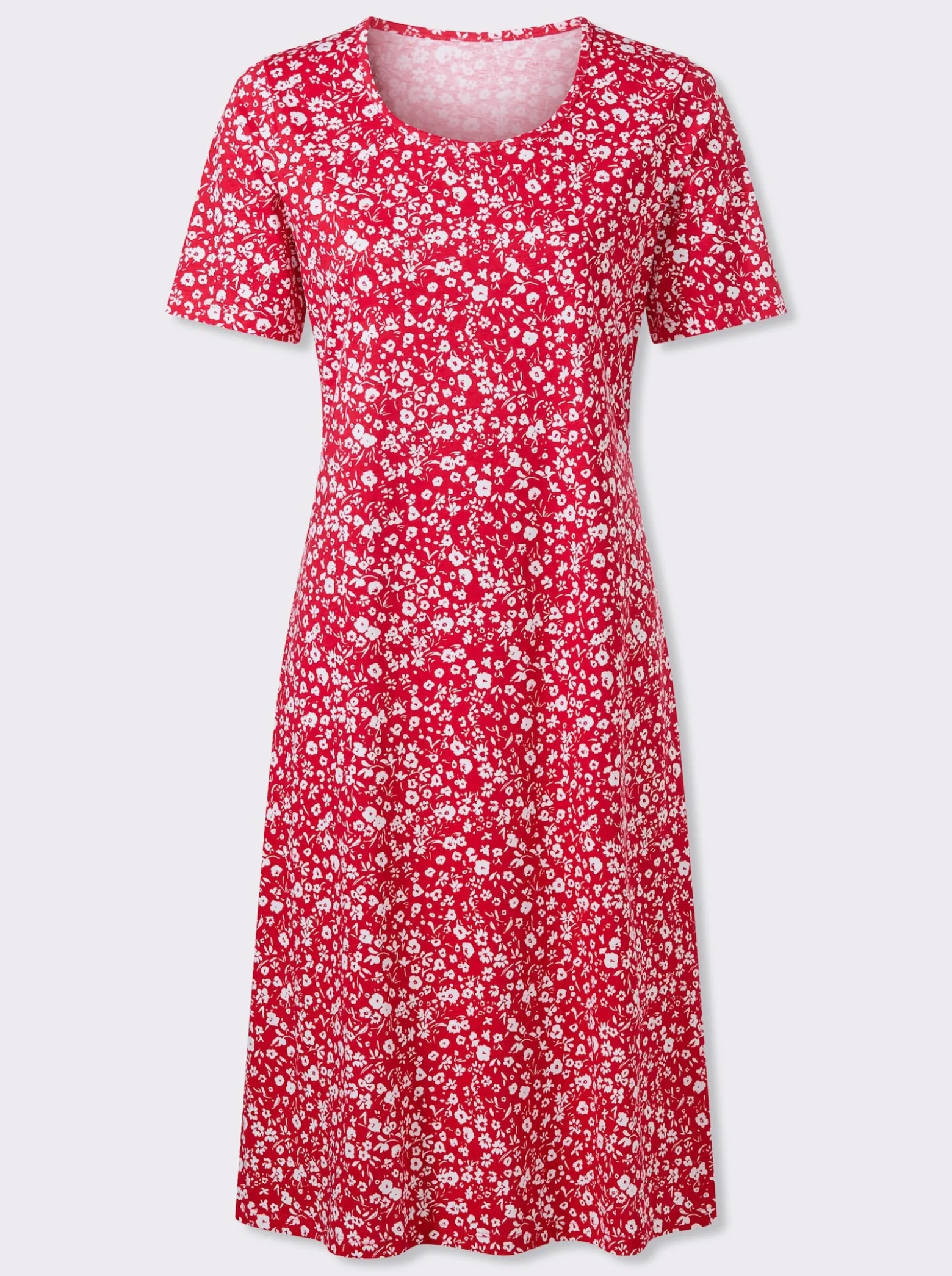 Jerseykleid im Millesfleurs-Dessin