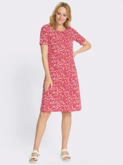 Jerseykleid im Millesfleurs-Dessin