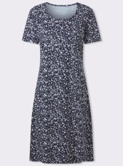Jerseykleid im Millesfleurs-Dessin