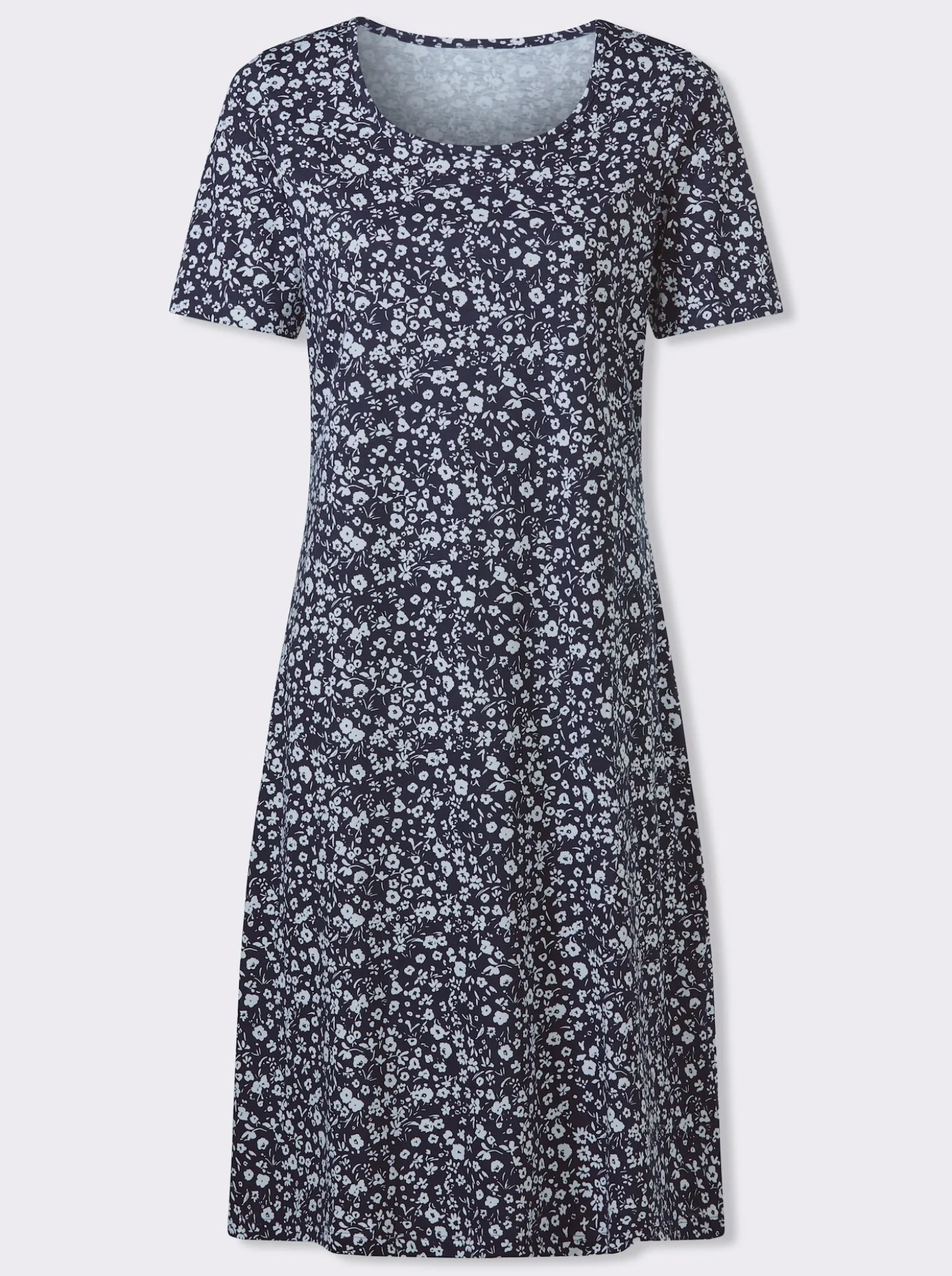 Jerseykleid im Millesfleurs-Dessin