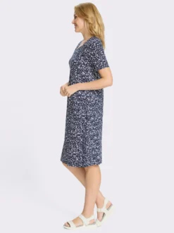 Jerseykleid im Millesfleurs-Dessin