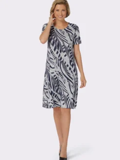Jerseykleid in Bahnenform