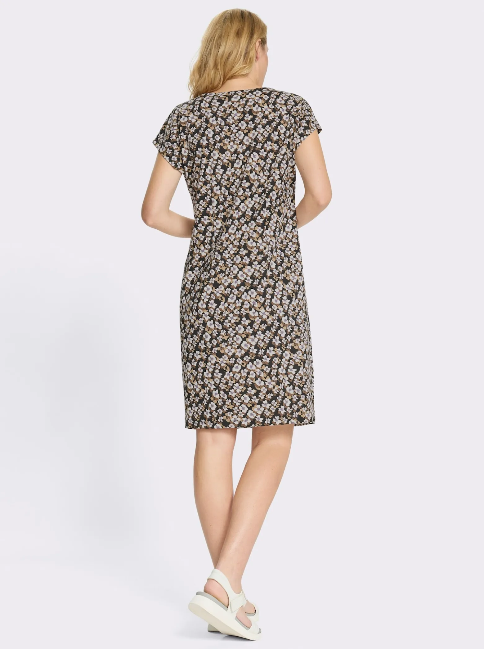 Jerseykleid in Baumwoll-Qualität