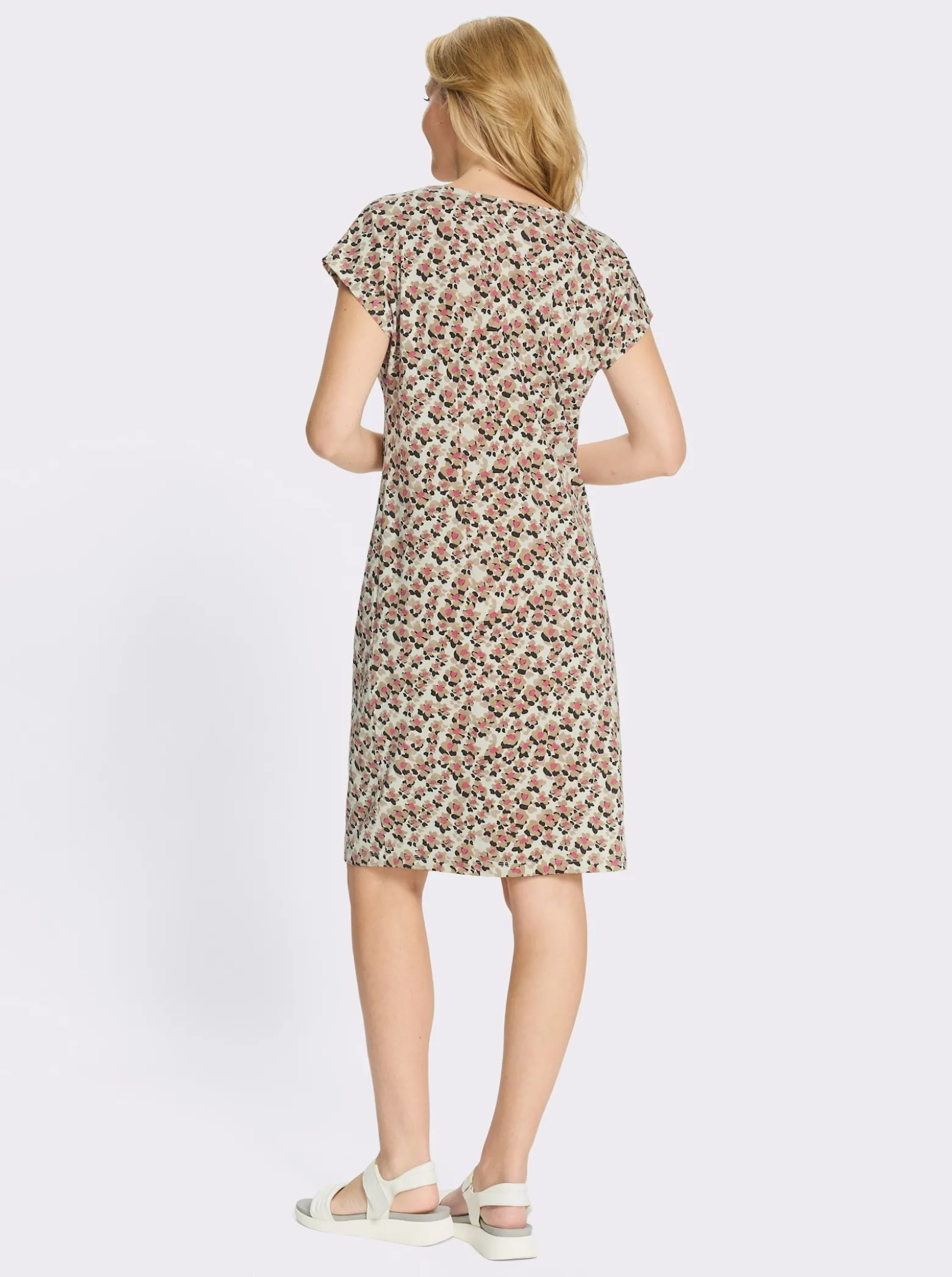 Jerseykleid in Baumwoll-Qualität