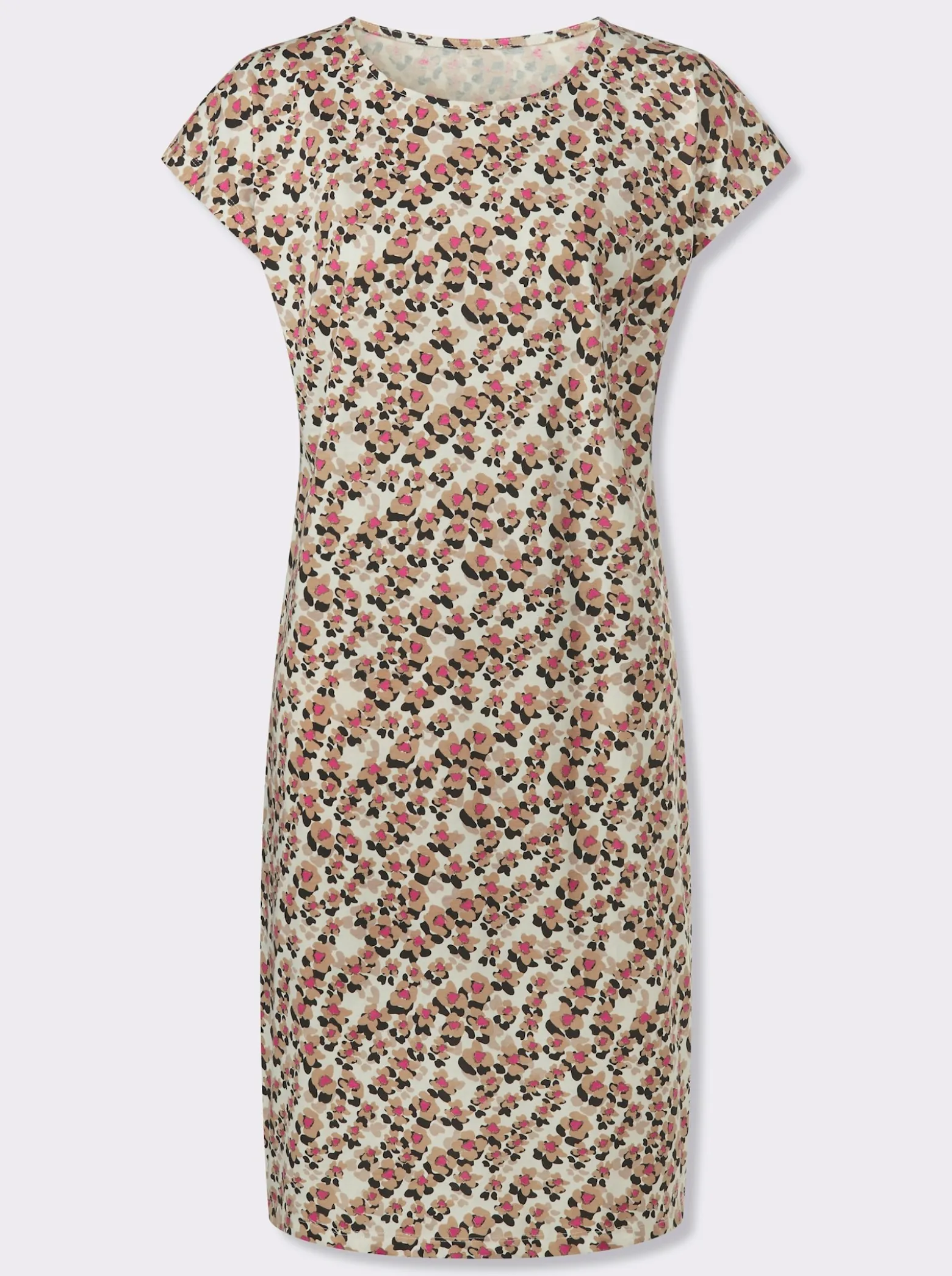 Jerseykleid in Baumwoll-Qualität