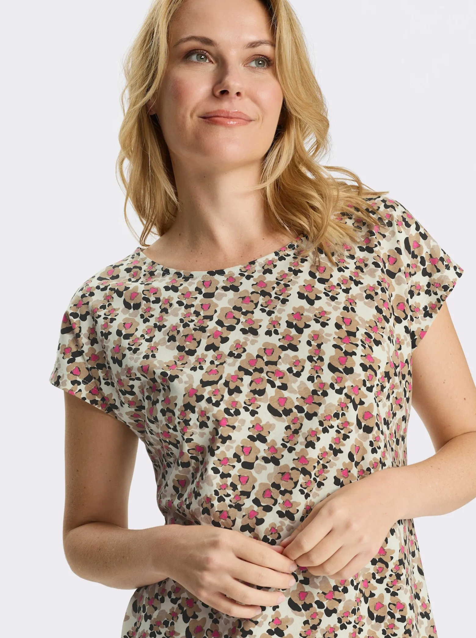Jerseykleid in Baumwoll-Qualität