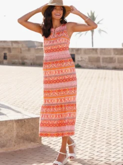 Jerseykleid in fließender Baumwoll-Qualität