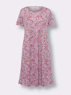Jerseykleid mit ausgestelltem Rockteil