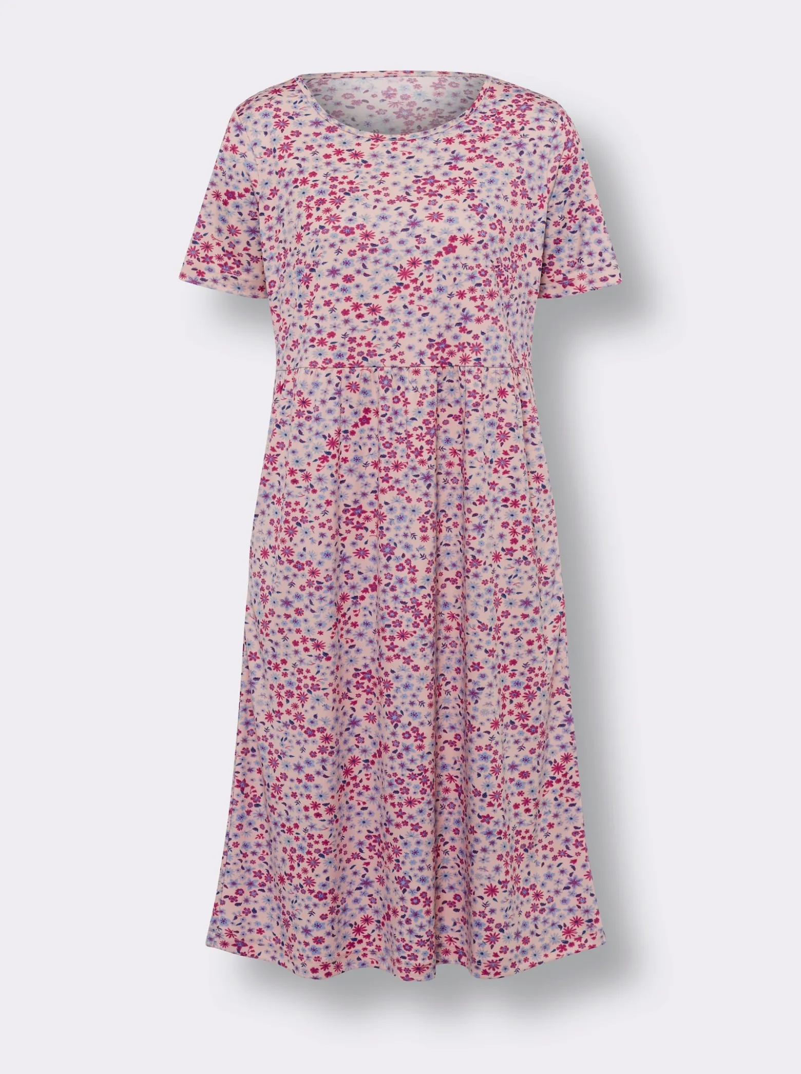 Jerseykleid mit ausgestelltem Rockteil