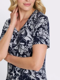 Jerseykleid mit ausgestelltem Rockteil
