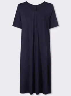 Jerseykleid mit Biesenverzierung