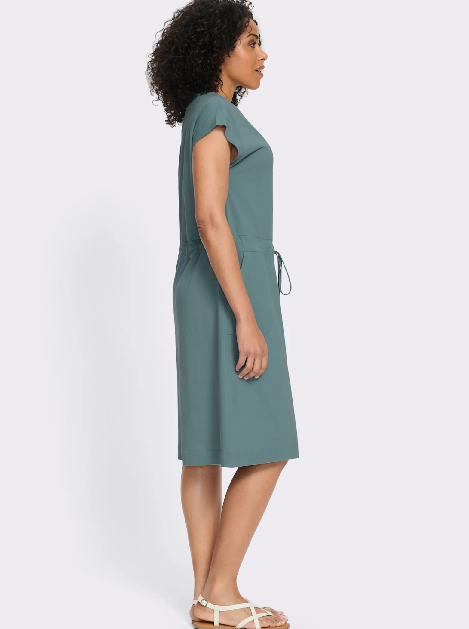 Jerseykleid mit Bindeband