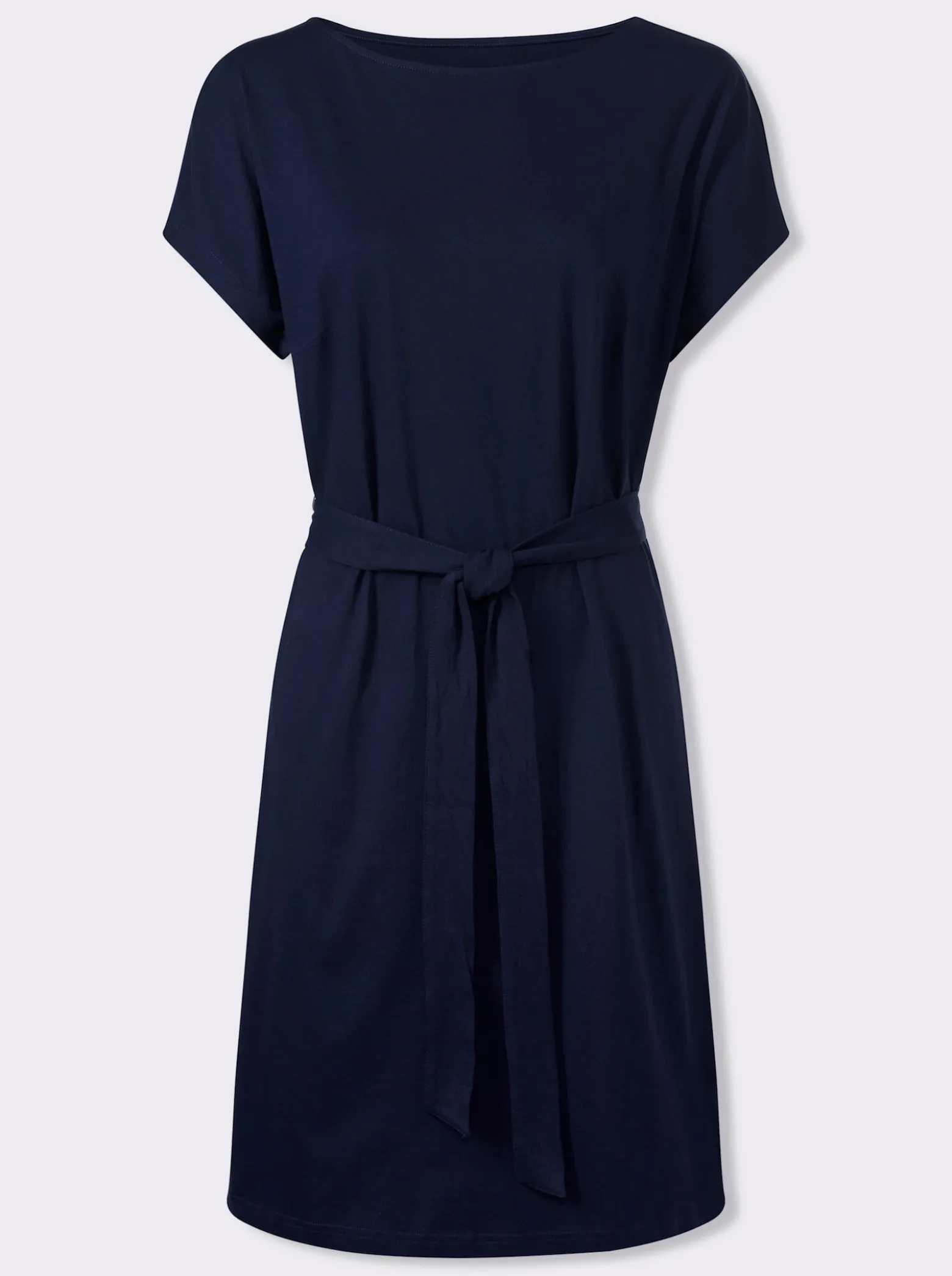 Jerseykleid mit Bindegürtel