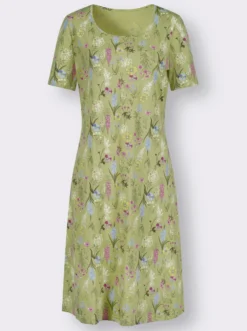Jerseykleid mit Blumendruck